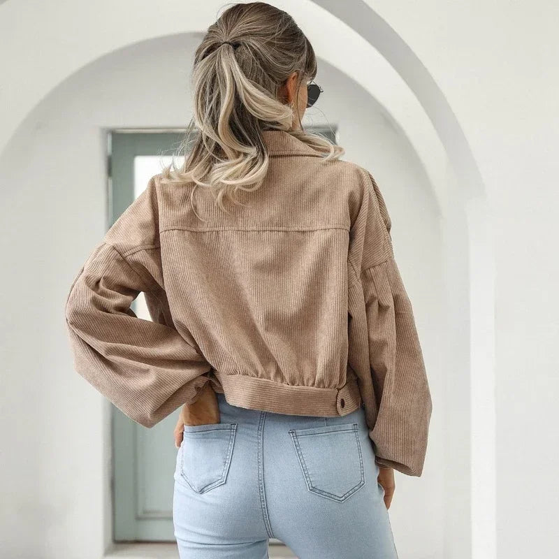 Claremont Corduroy Crop Overshirt