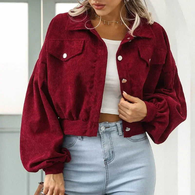 Claremont Corduroy Crop Overshirt