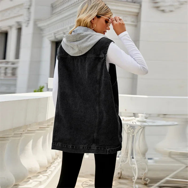 Claremont Sleeveless Denim Jacket