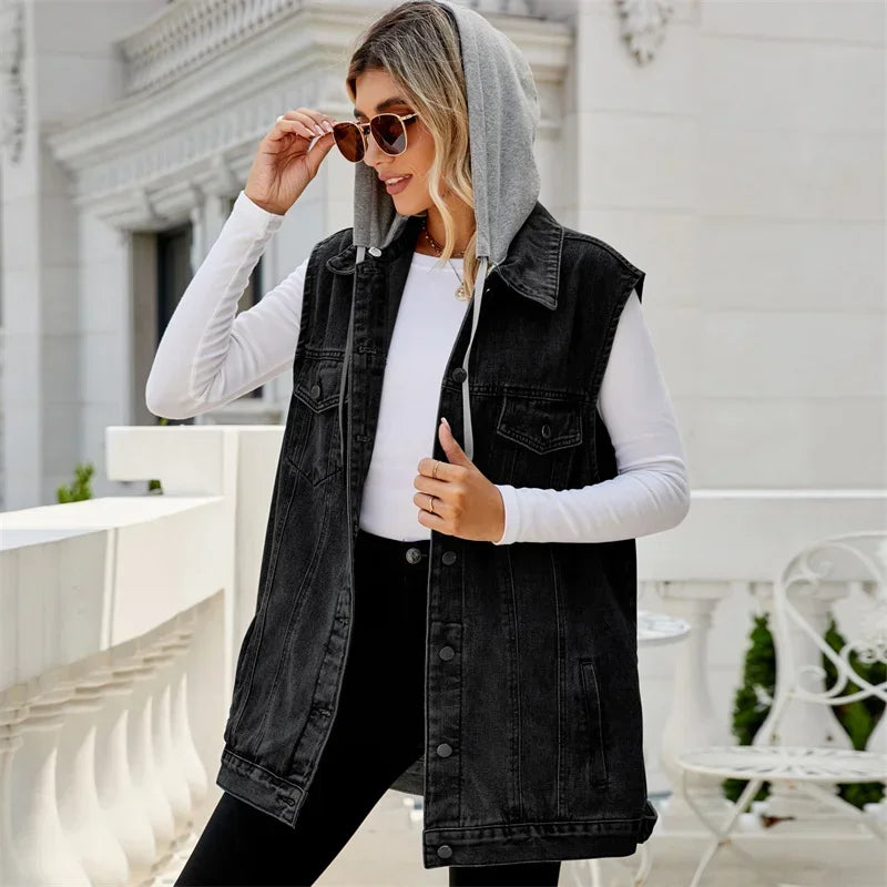 Claremont Sleeveless Denim Jacket