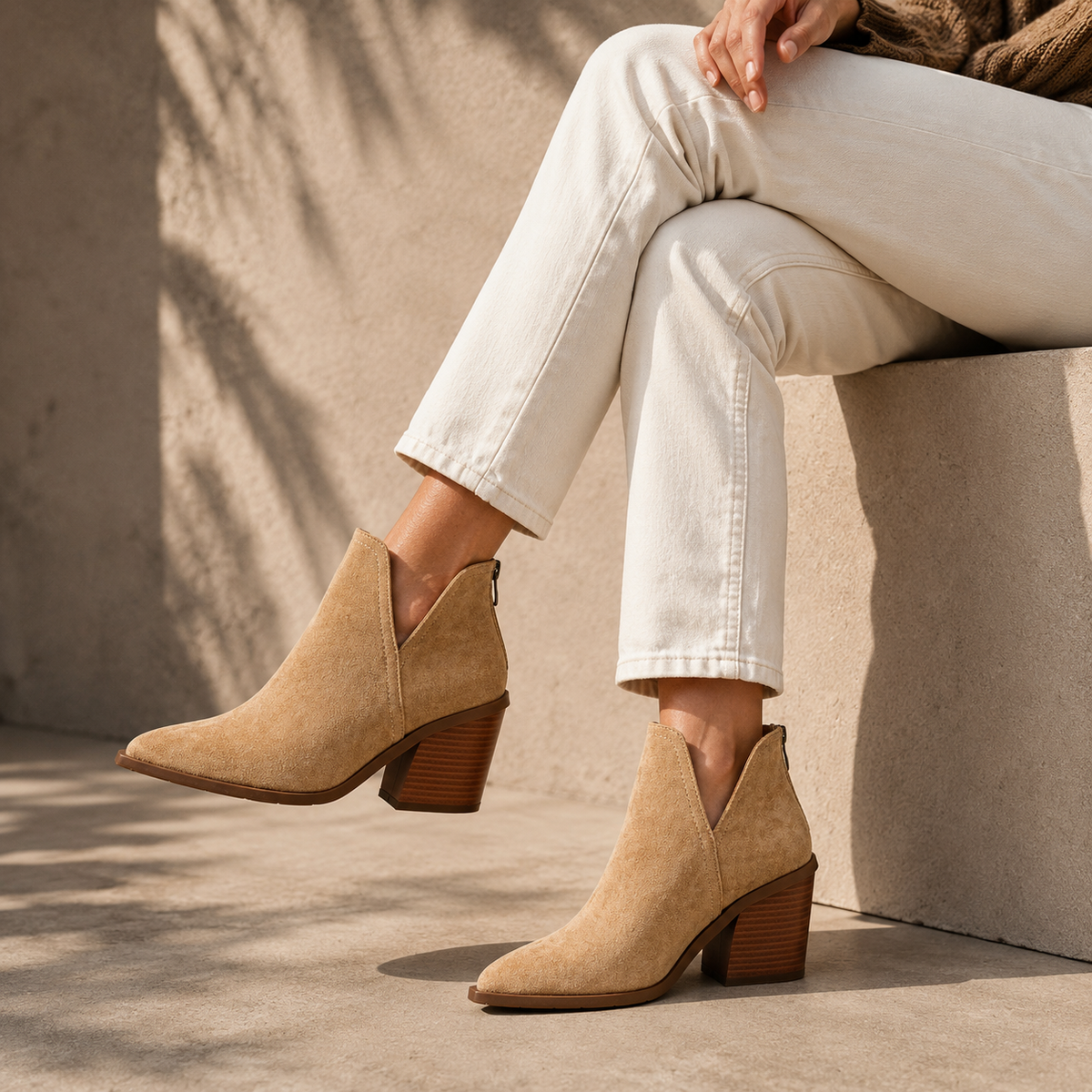 Estelle Suede Ankle Boots