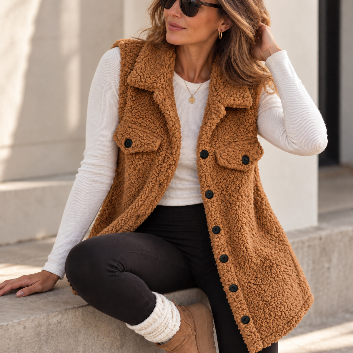 Francine Teddy Vest