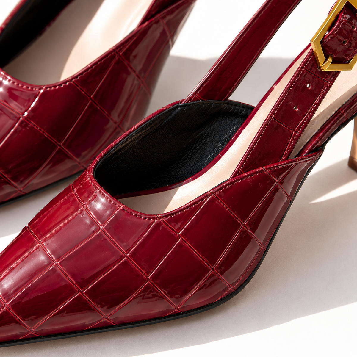 Leila Slingback Kitten Heels