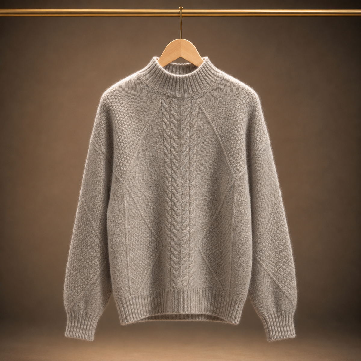 Annelise Mock-Neck Sweater