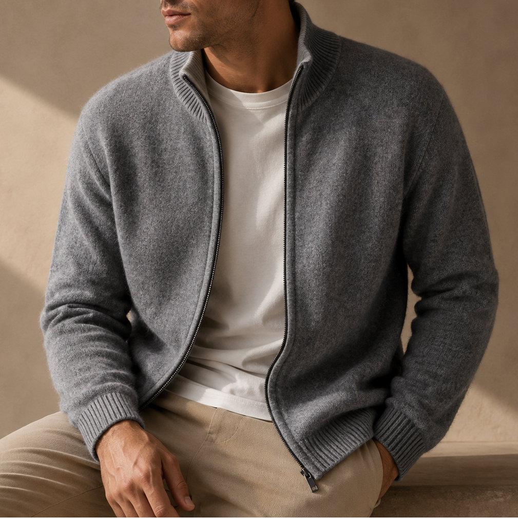 Jasper Brushed Knit Zip