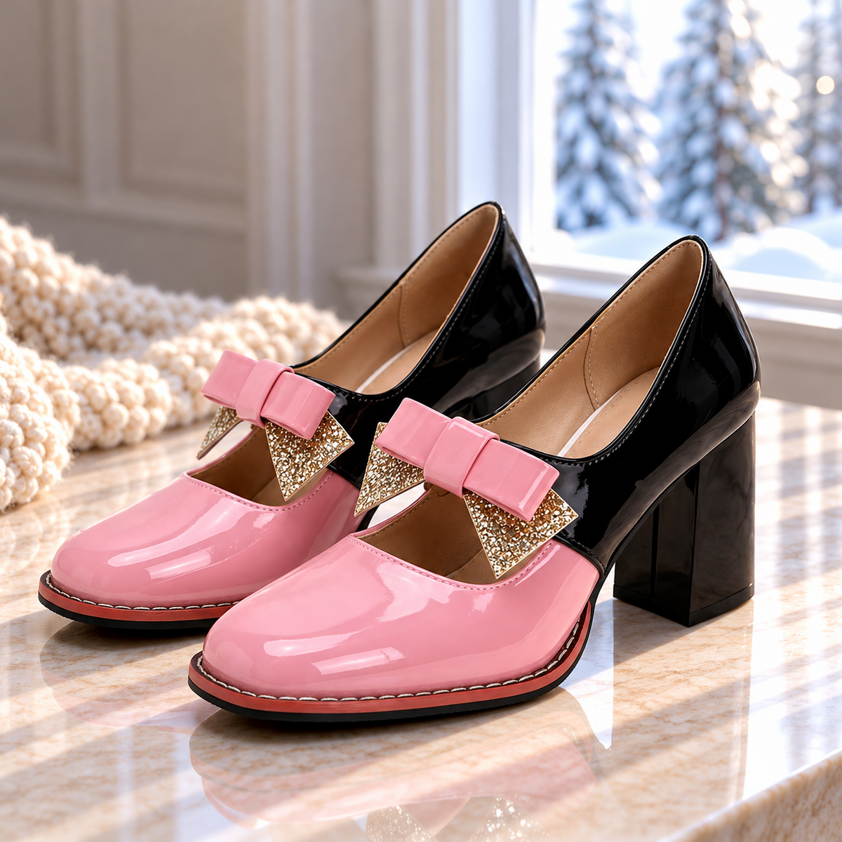 Claire Bowtie Mary Janes