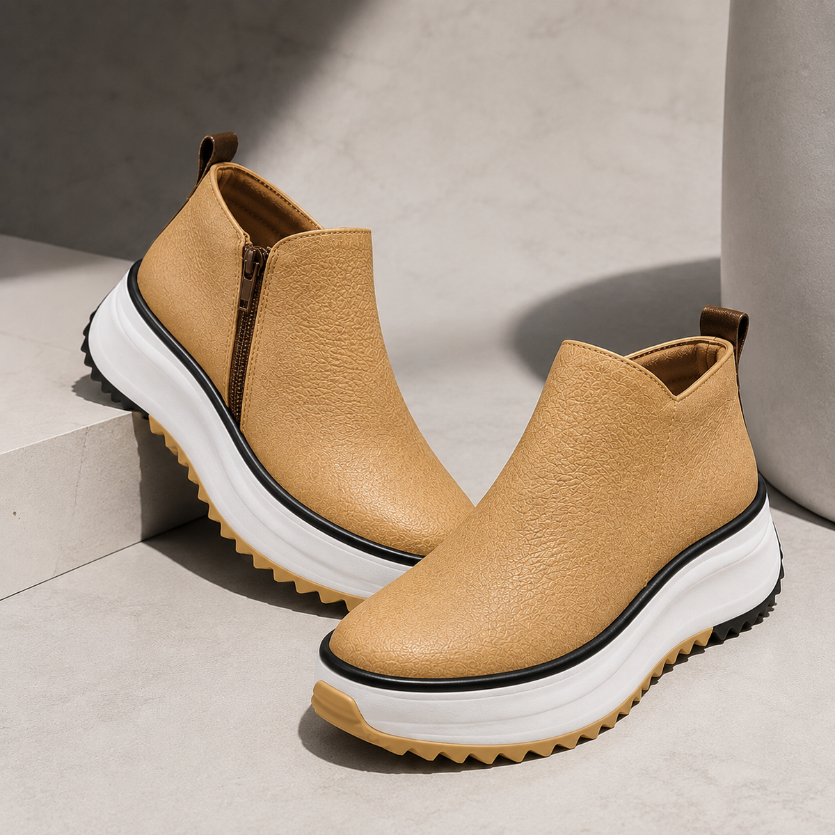 Ava Platform Ankle Boots