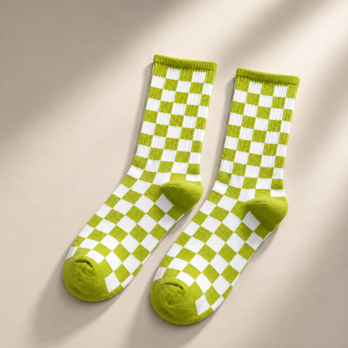 Checkboard Crew Socks