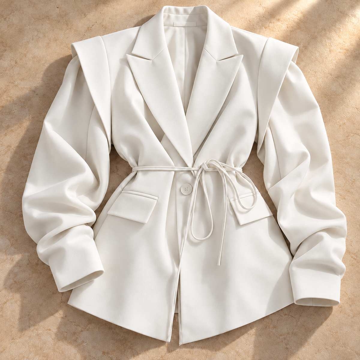 Madeline Layered-Shoulder Blazer
