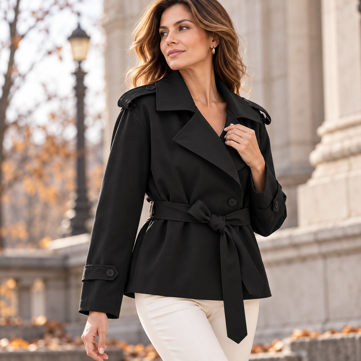 Margaux Belted Trench Jacket