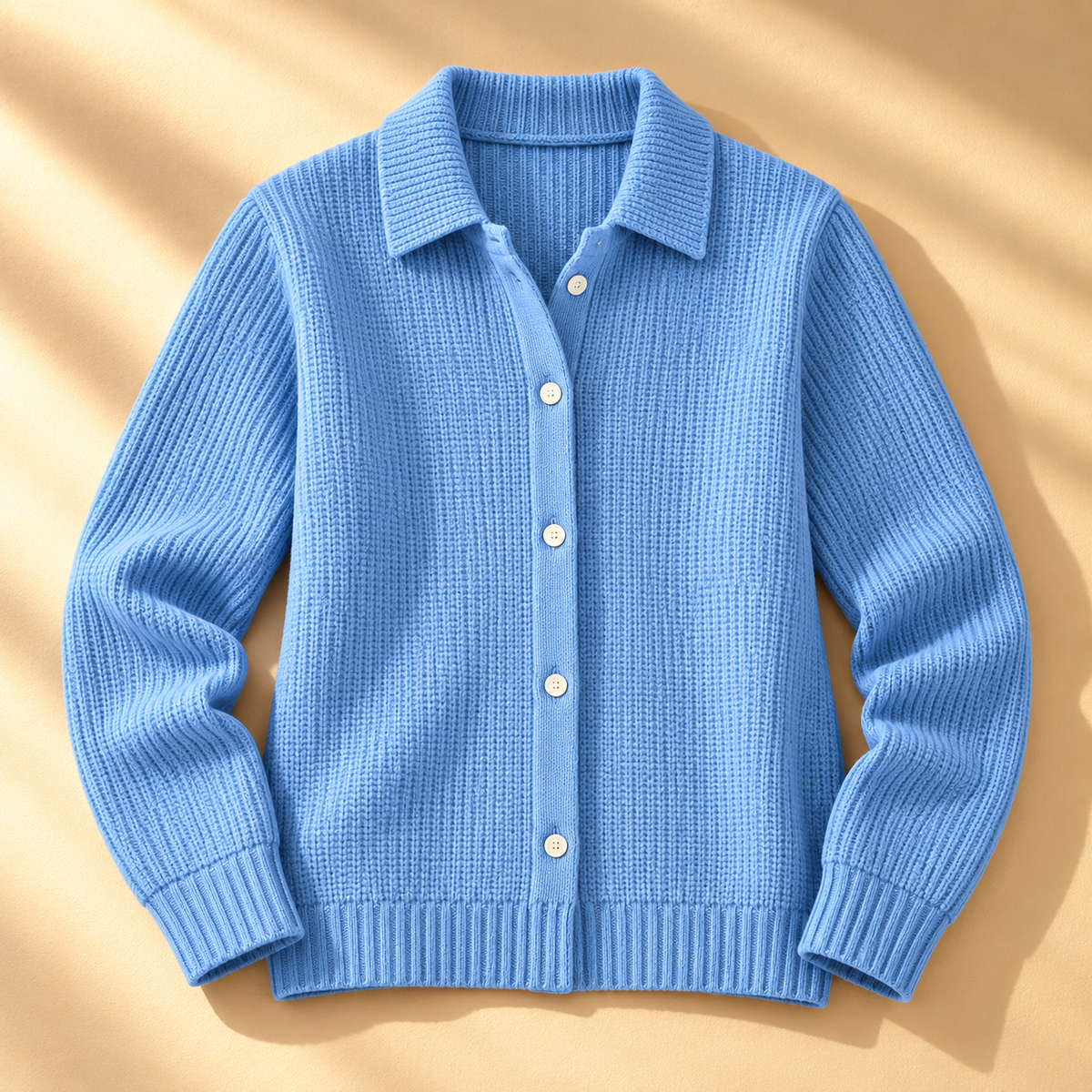 Carmella Collared Waffle Knit
