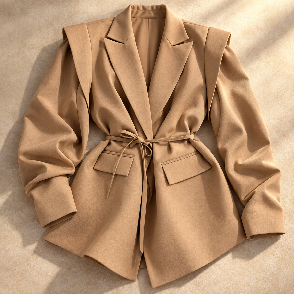 Madeline Layered-Shoulder Blazer