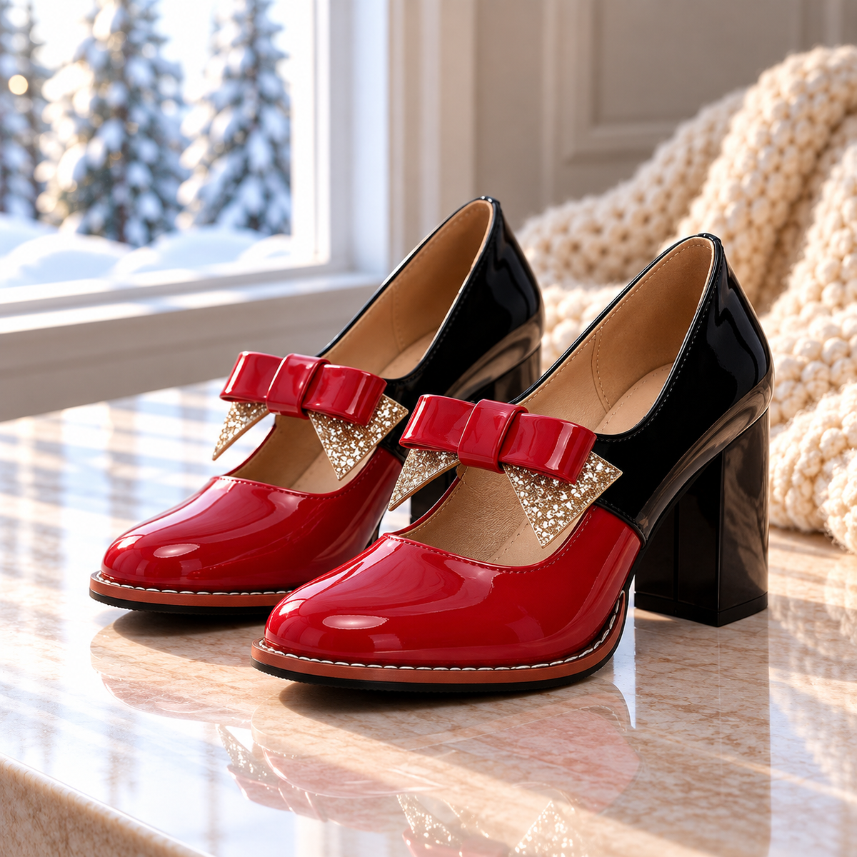 Claire Bowtie Mary Janes