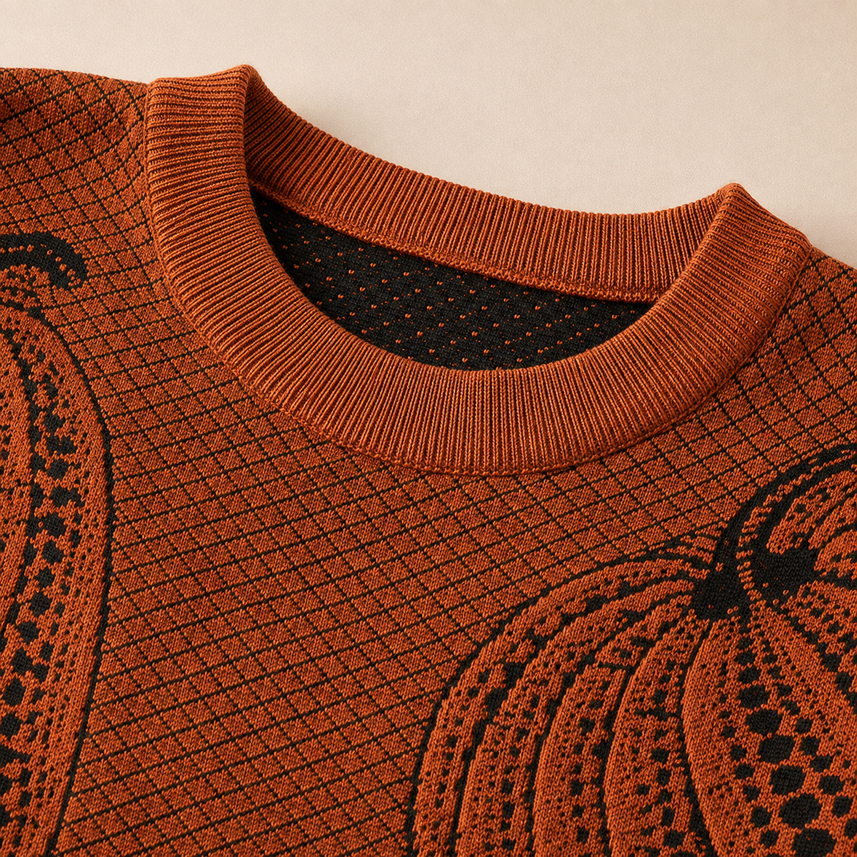 Curtis Pumpkin Knit Sweater