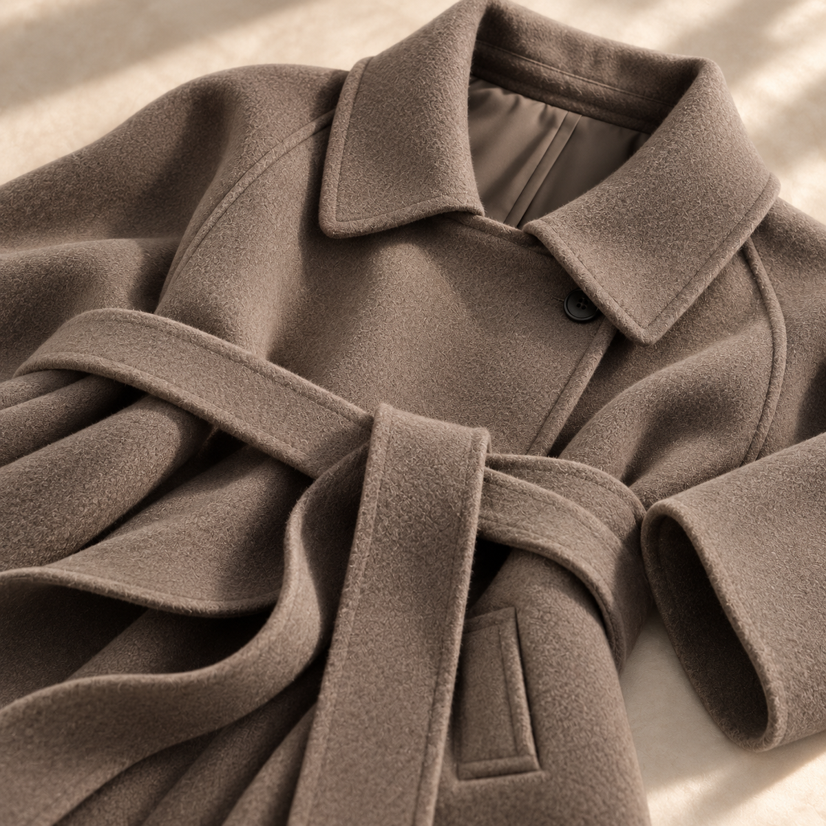 Margaux Belted Wool Coat