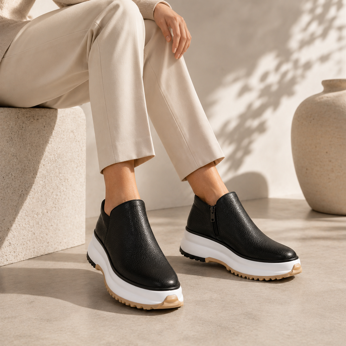 Ava Platform Ankle Boots