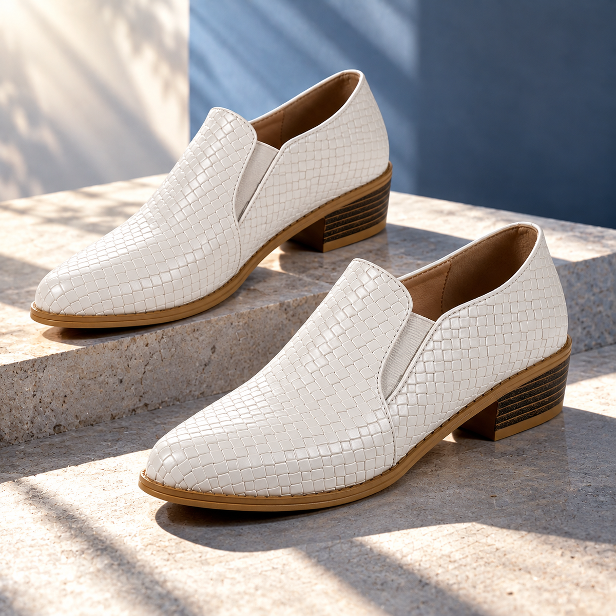 Samantha Woven Slip-Ons