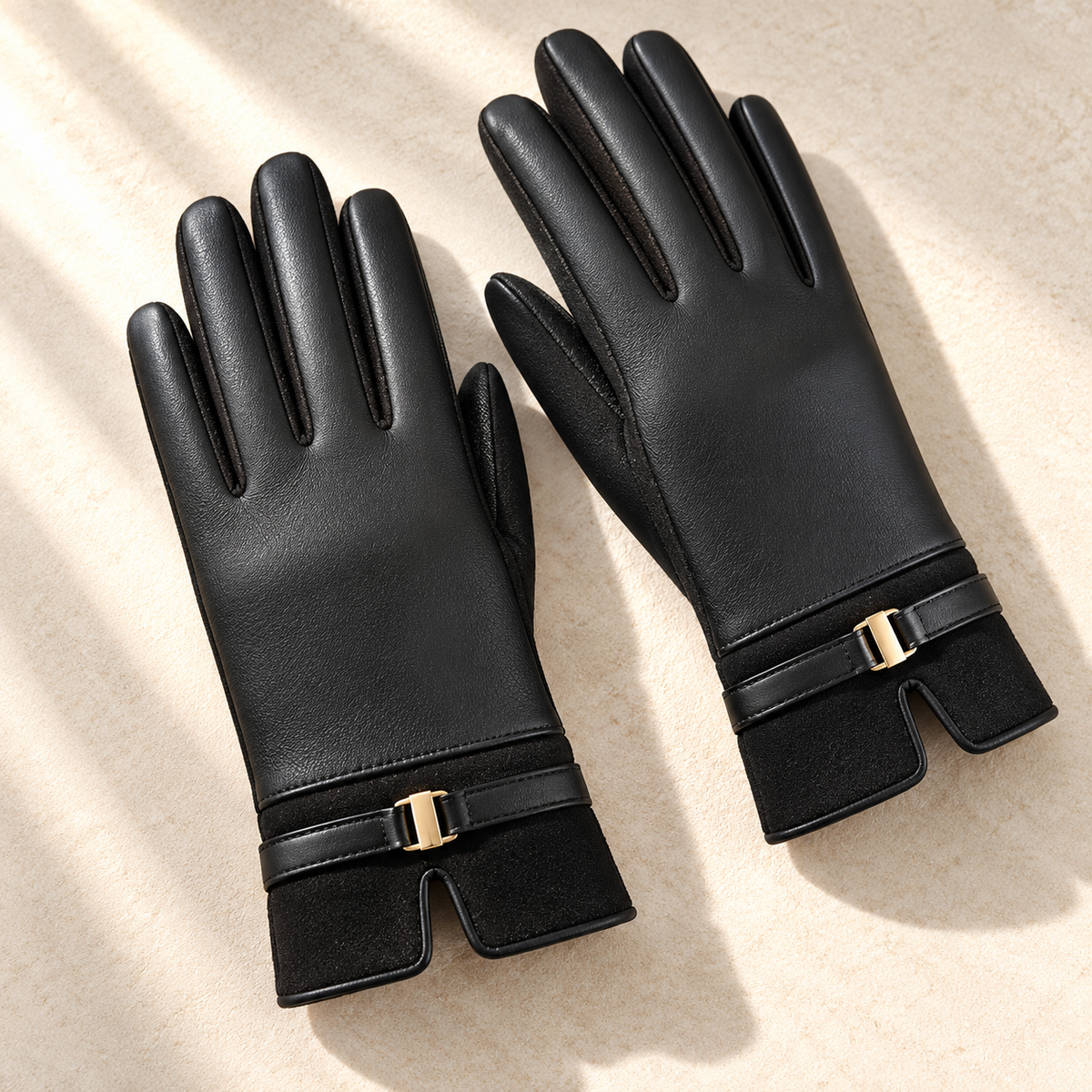 Elena Belted Cuff Gloves
