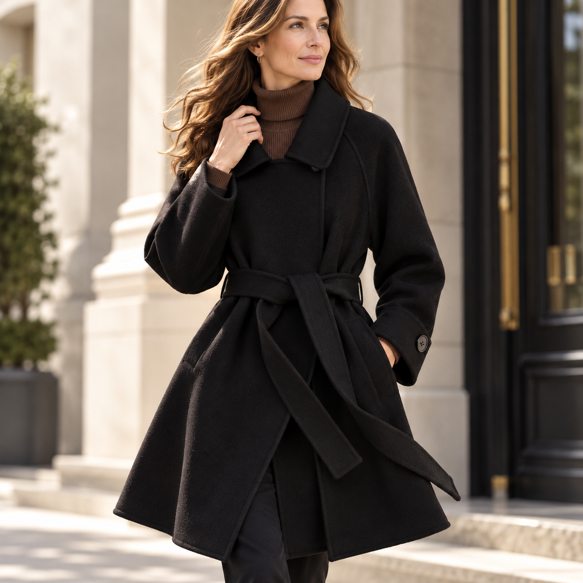 Margaux Belted Wool Coat