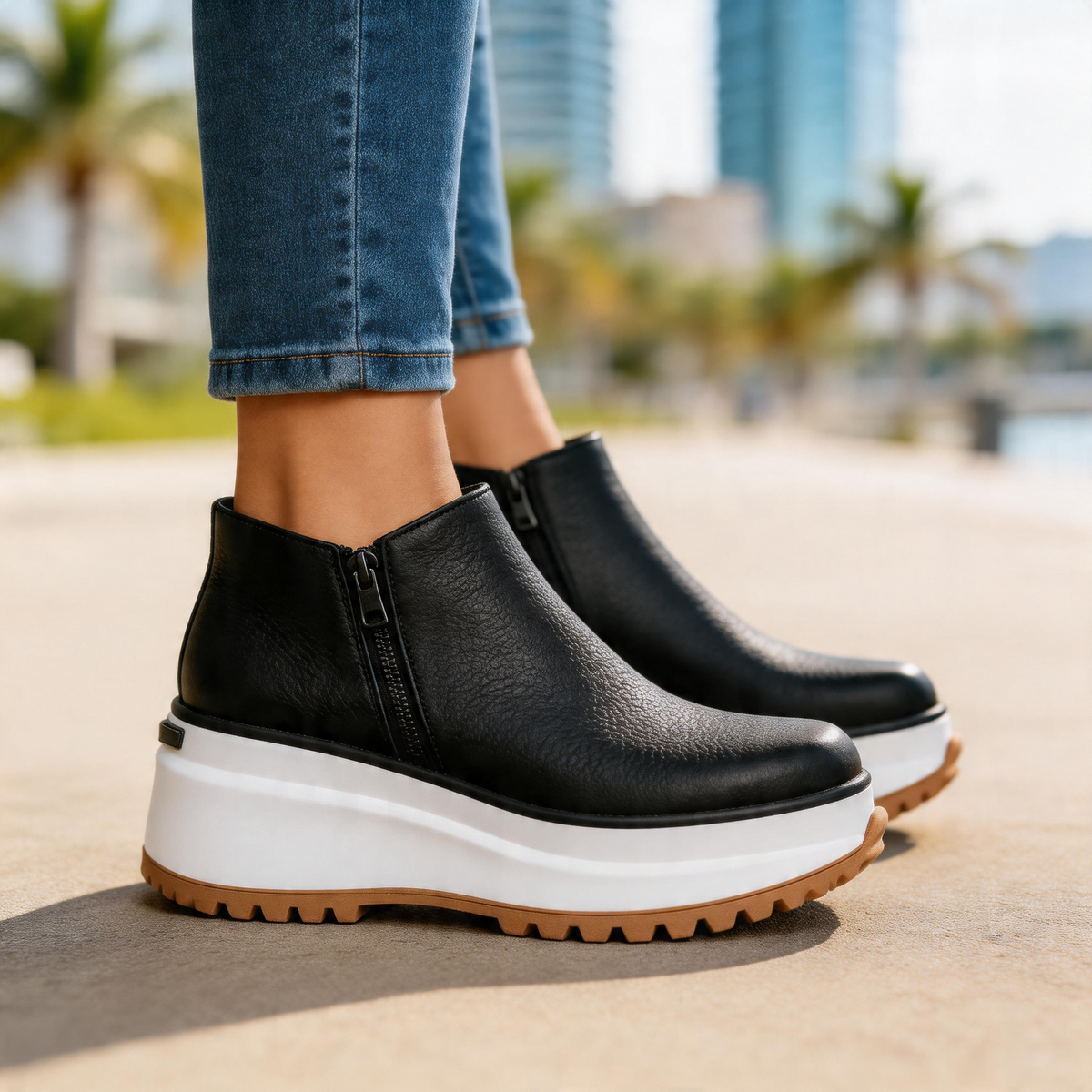 Ava Platform Ankle Boots