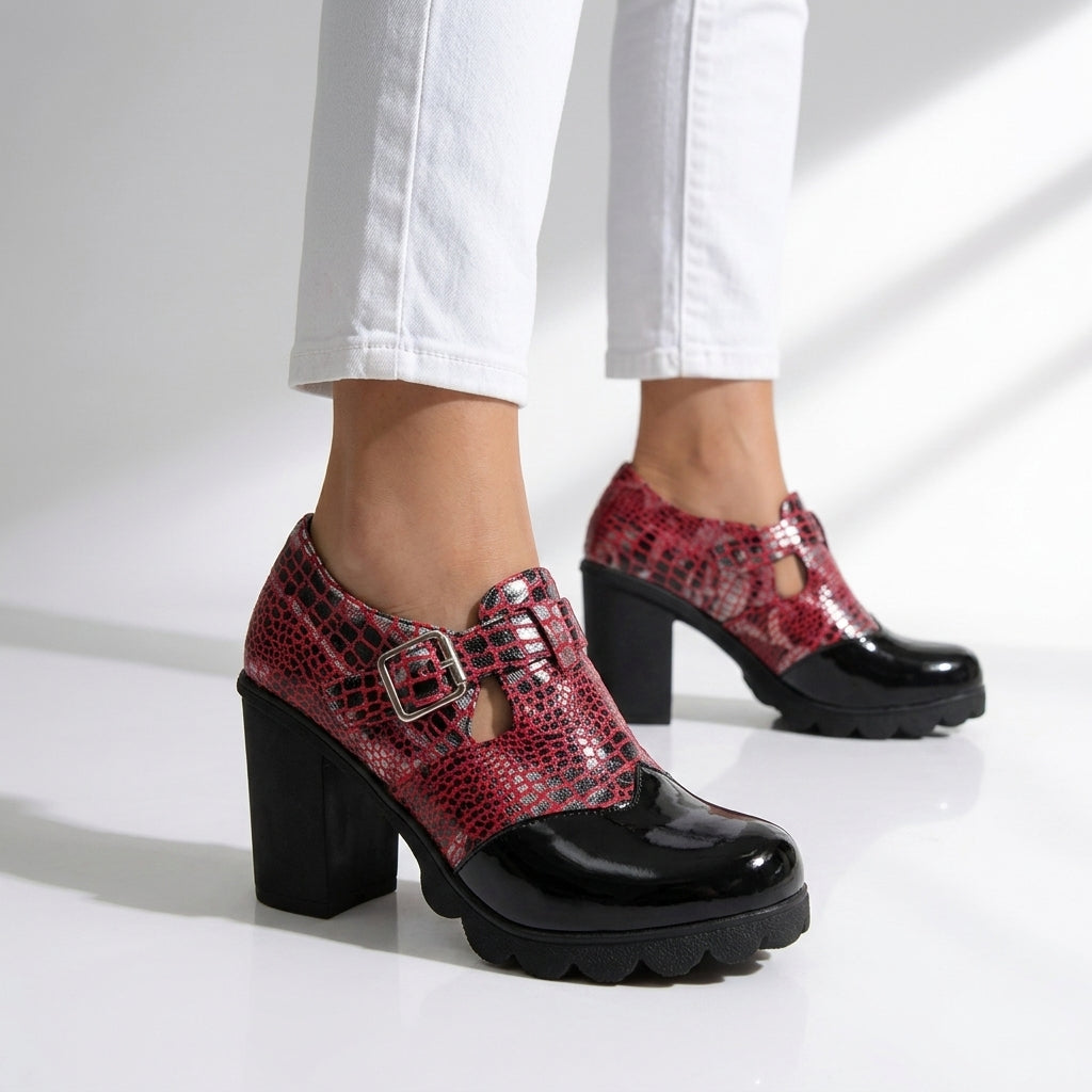 Corinne Croc Heels