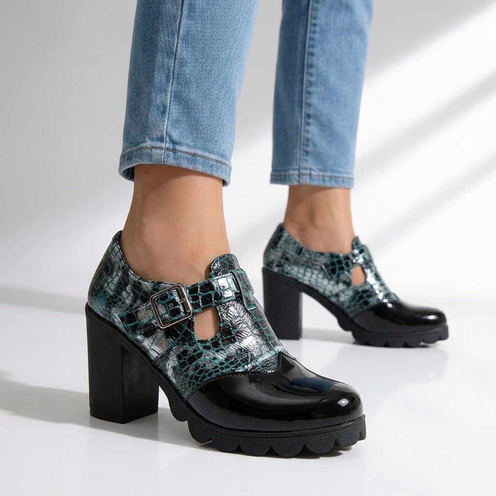 Corinne Croc Heels