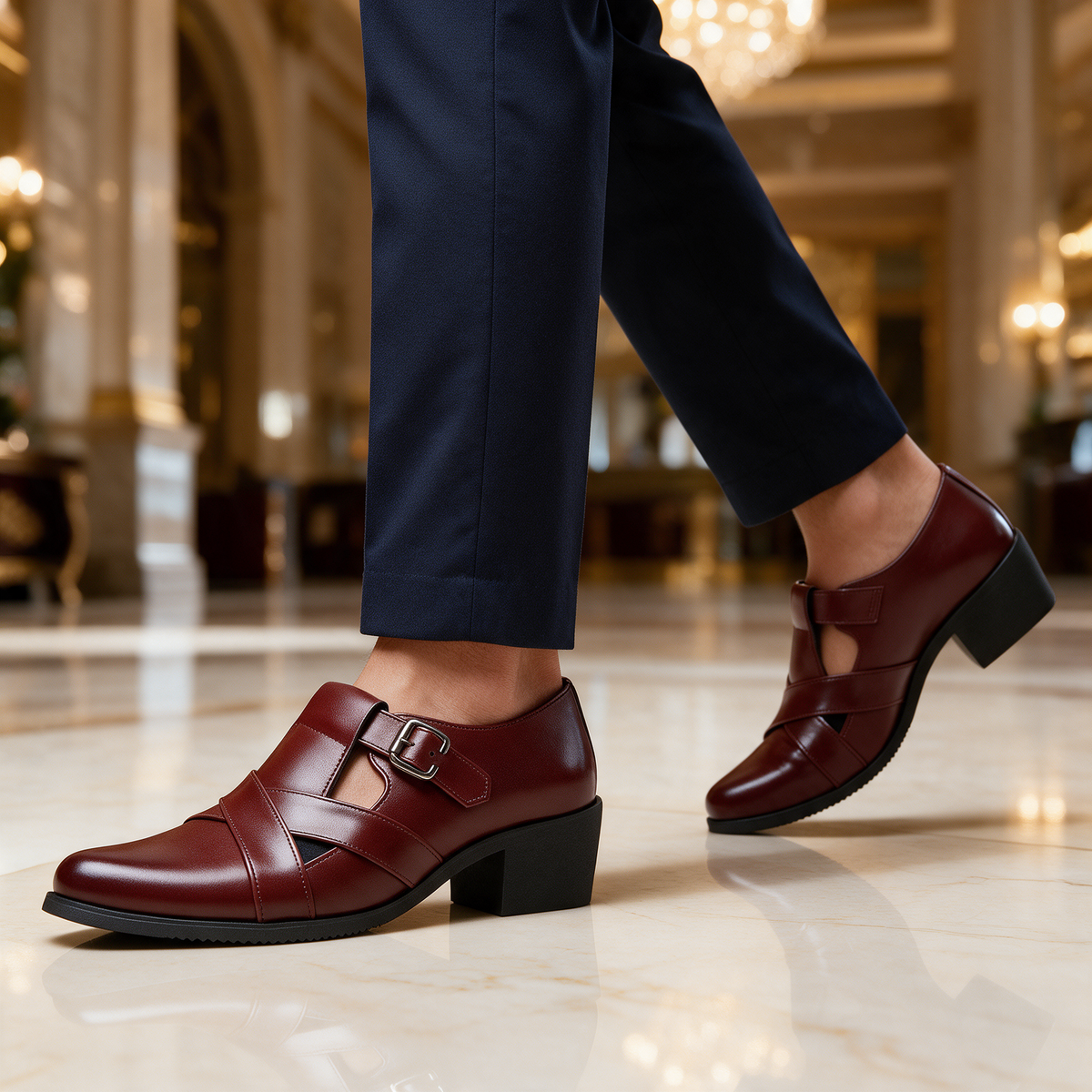 Henry Cross-Strap Dress Shoes