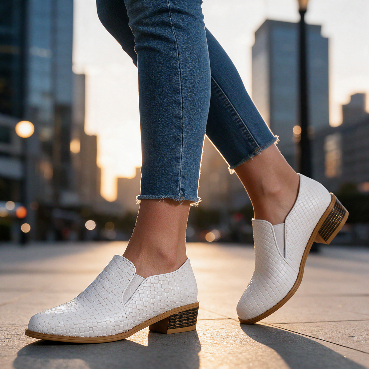 Samantha Woven Slip-Ons