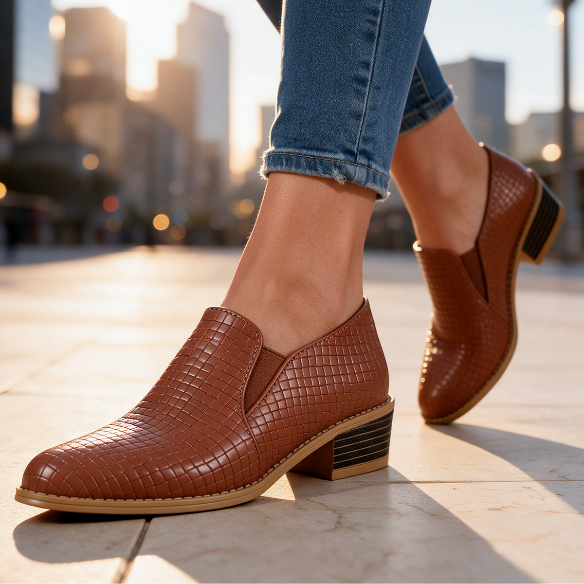 Samantha Woven Slip-Ons