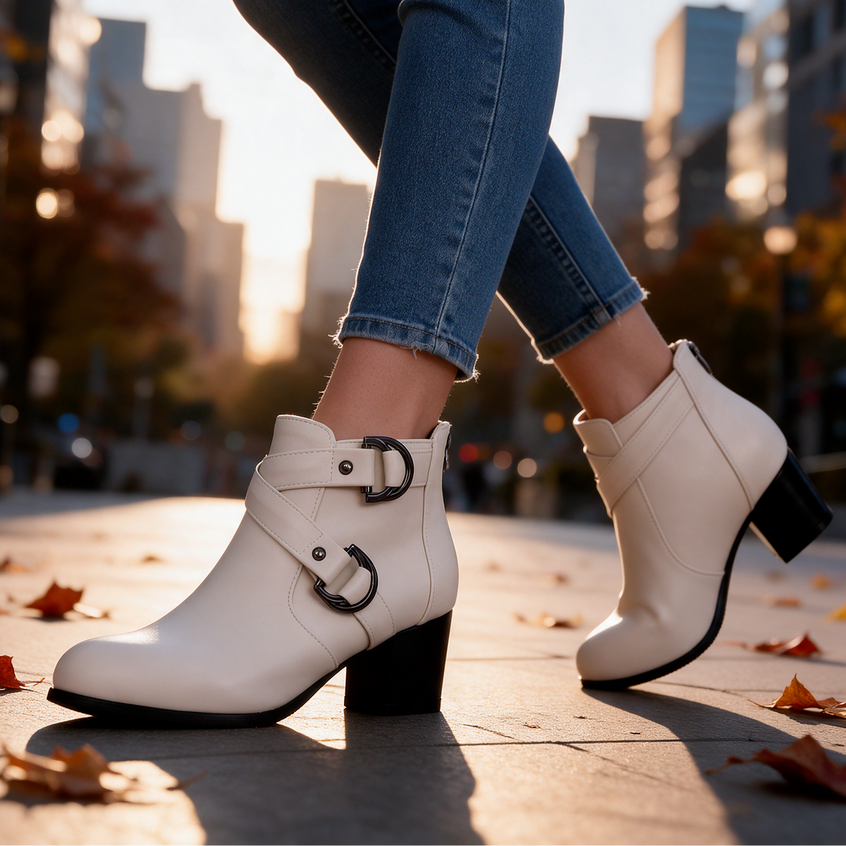 Kenzie Cross-Strap Boots