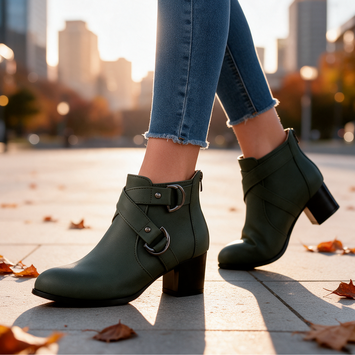 Kenzie Cross-Strap Boots