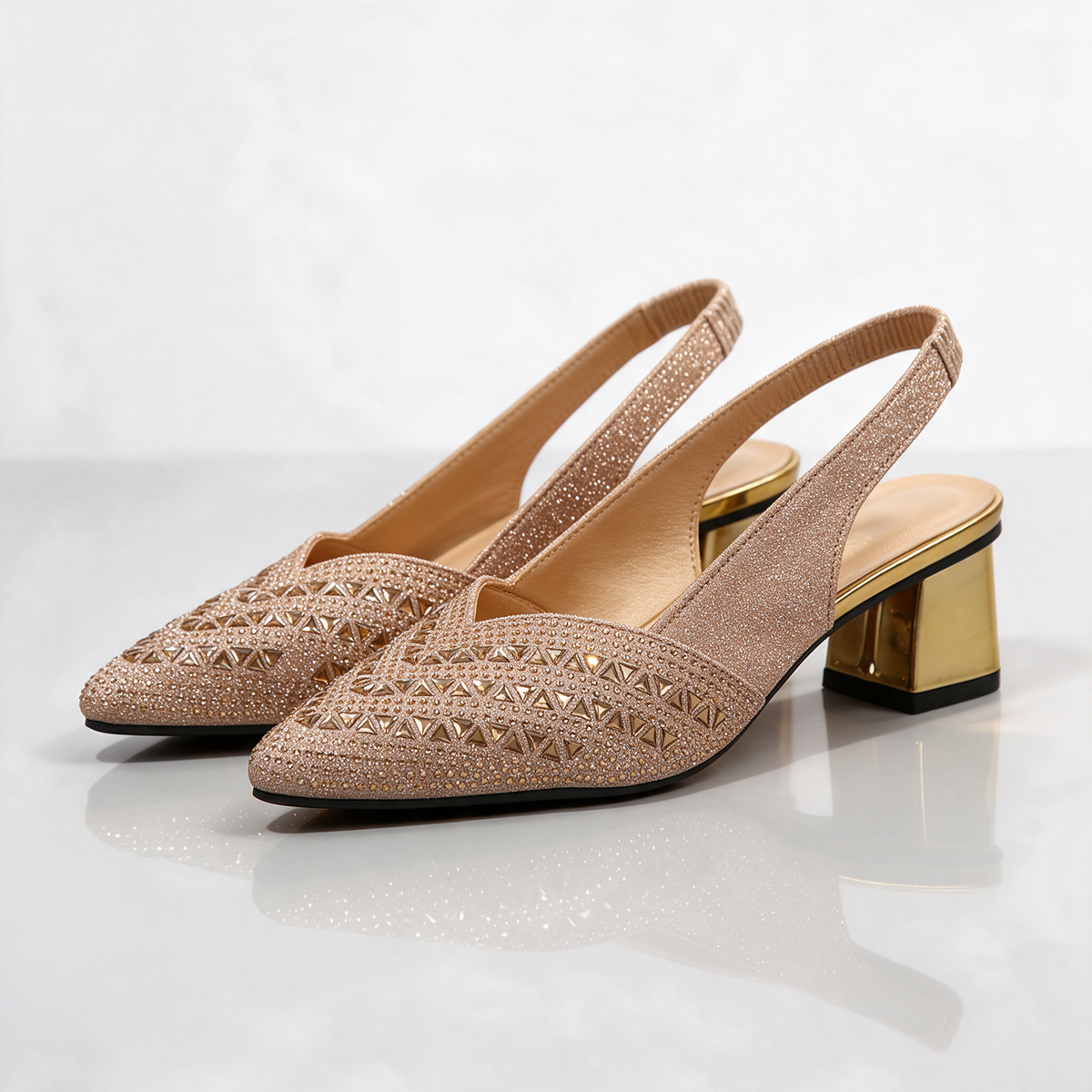 Noemi Sparkle Slingbacks
