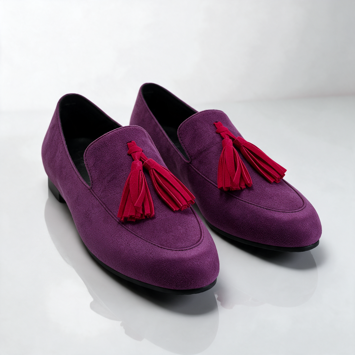 Samantha Leopard Tassel Loafers