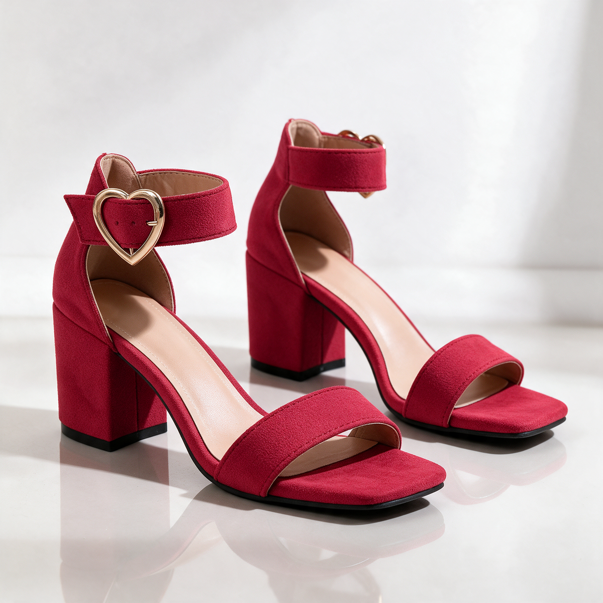 Samantha Heart Buckle Sandals