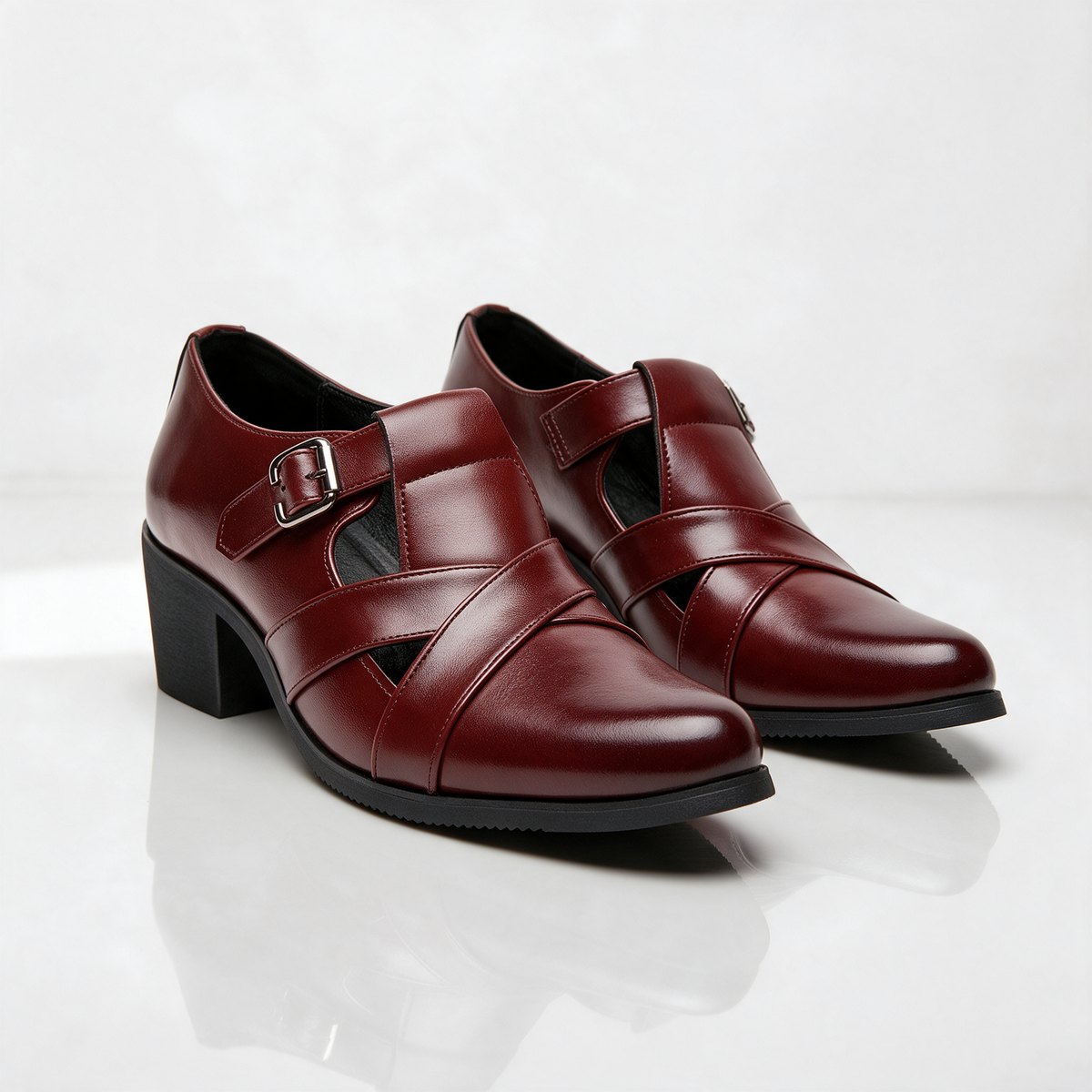 Henry Cross-Strap Dress Shoes