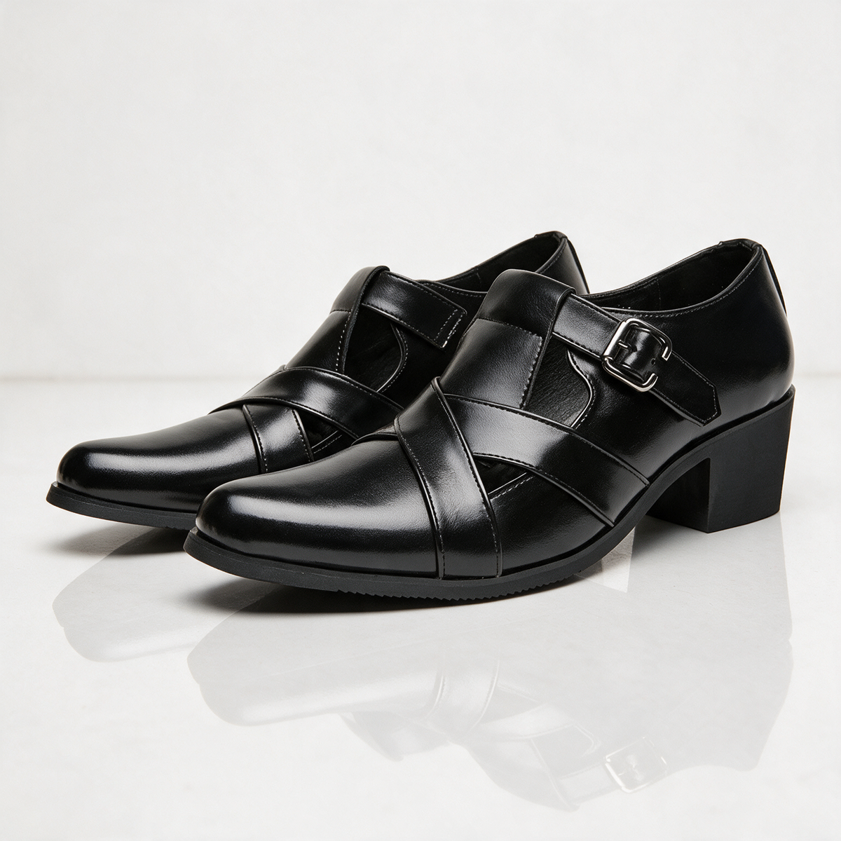 Henry Cross-Strap Dress Shoes