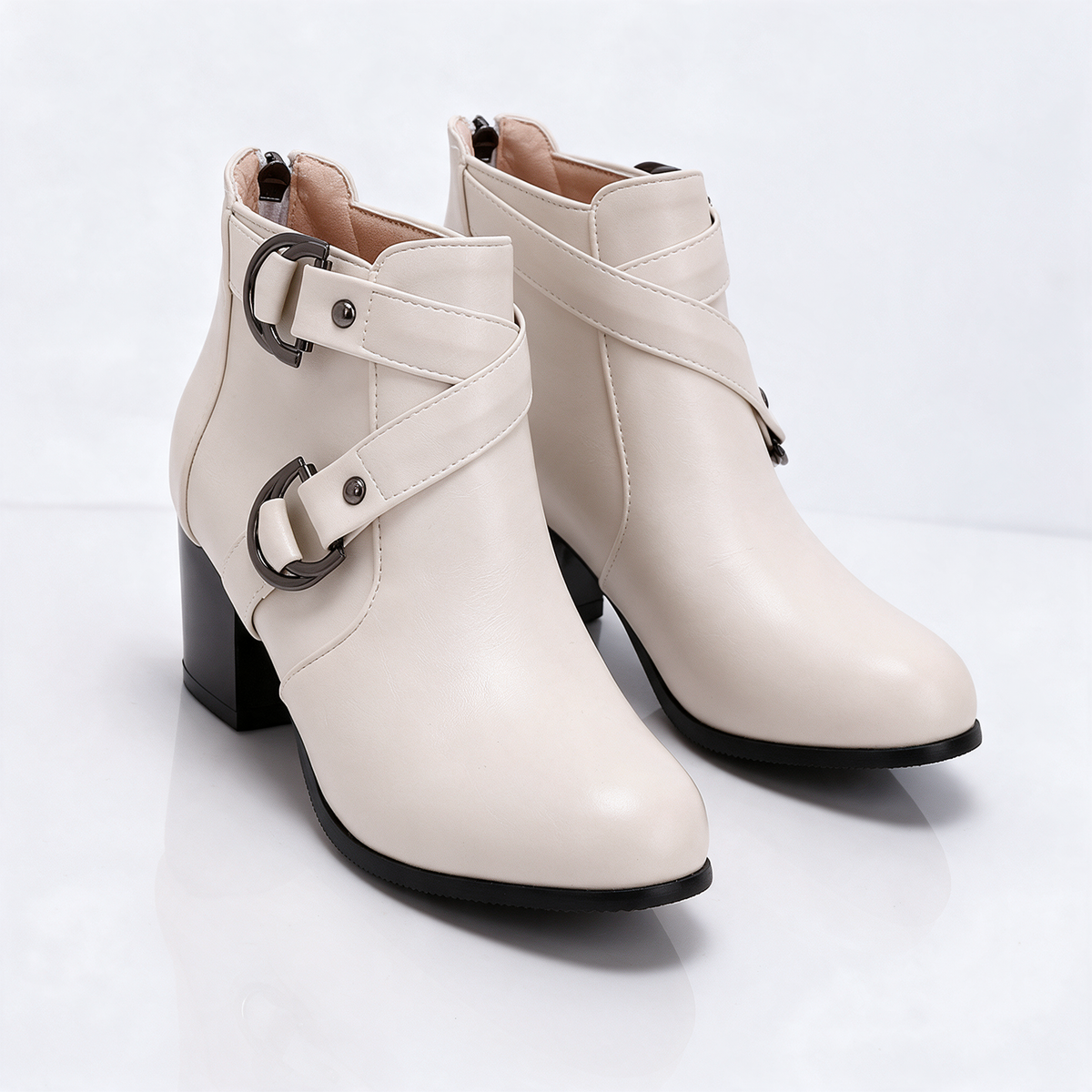 Kenzie Cross-Strap Boots