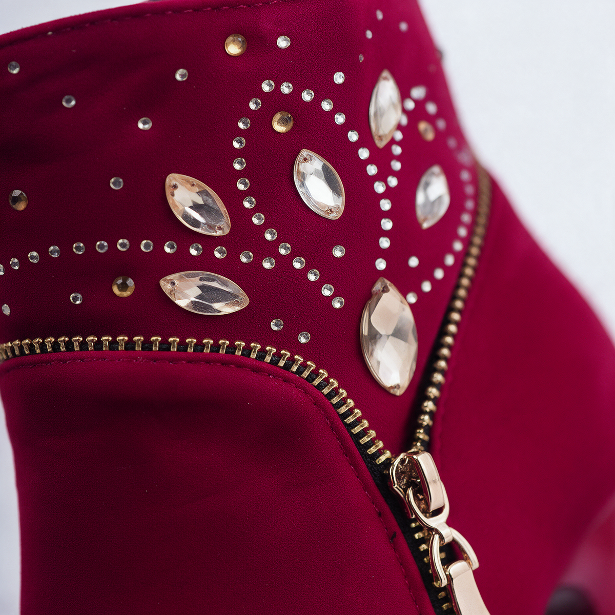 Bianca Rhinestone Ankle Boots