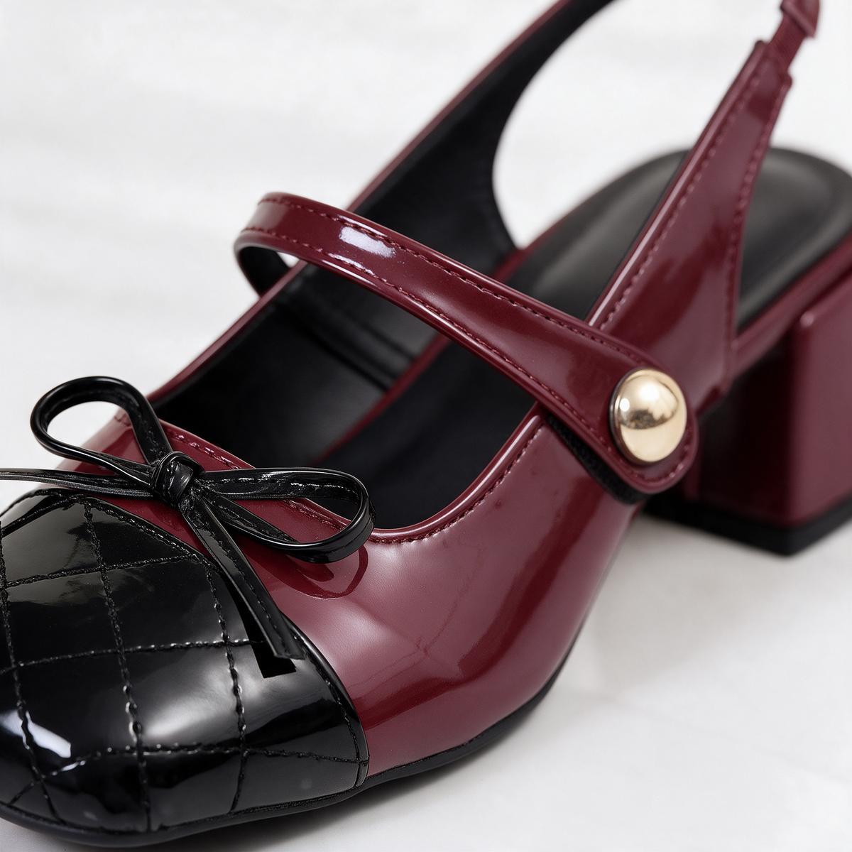 Belle Two-Strap Mary Jane Heels