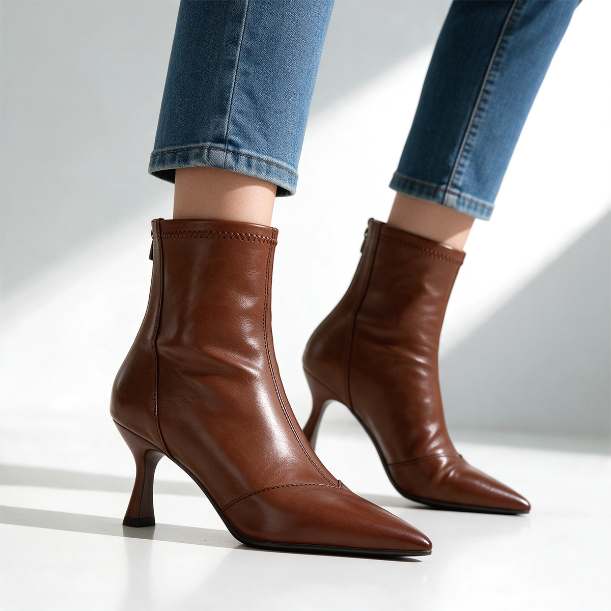 Florentia Leather Ankle Boots
