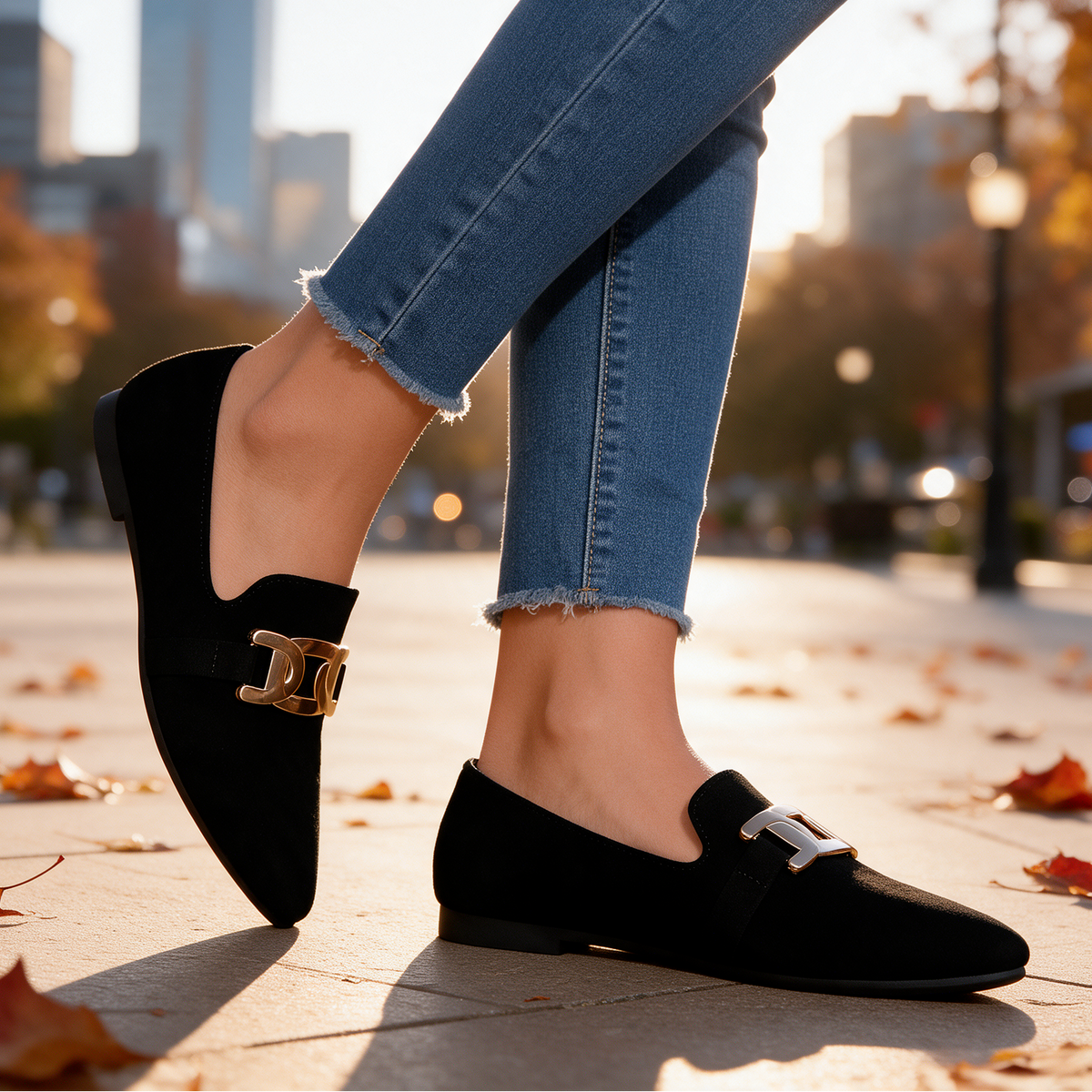 Serene Suede Loafers
