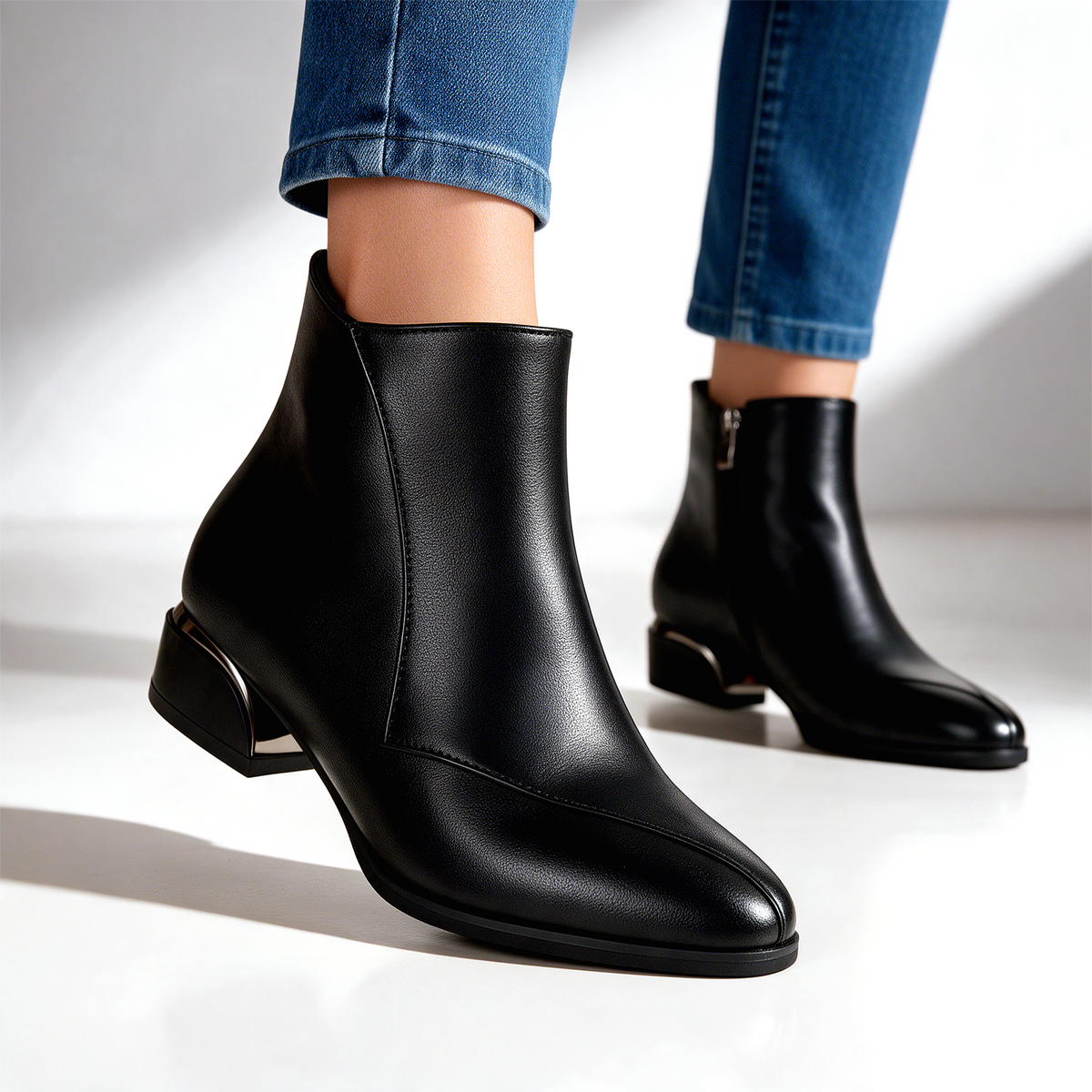 Florentia Gilt Heel Ankle Boot