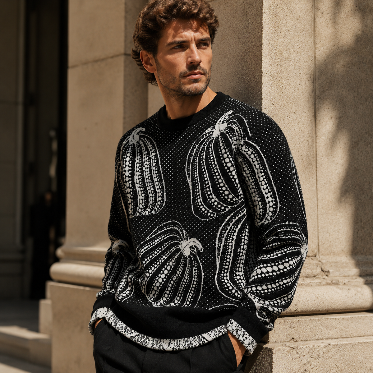 Curtis Pumpkin Knit Sweater