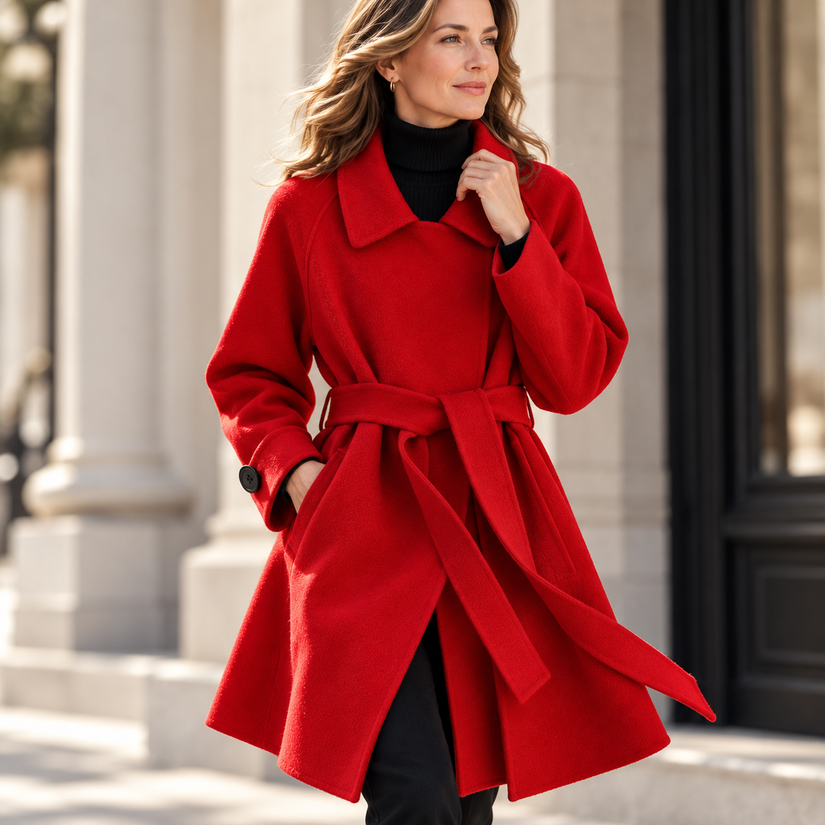 Margaux Belted Wool Coat