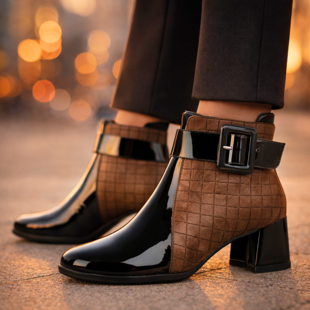 Sofia Rae Leather Ankle Boots