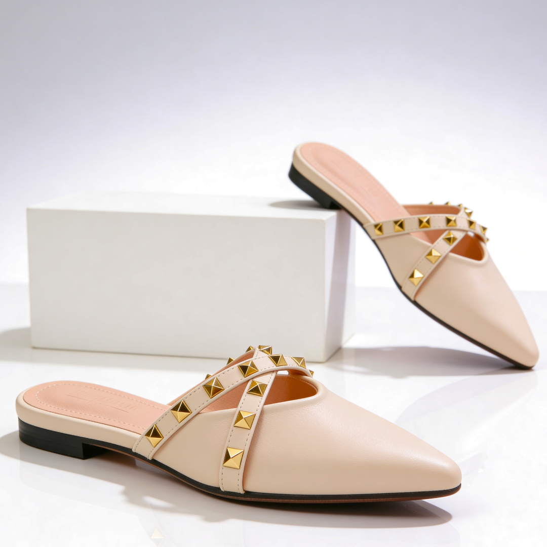 Odessa Crossover Studded Sandals