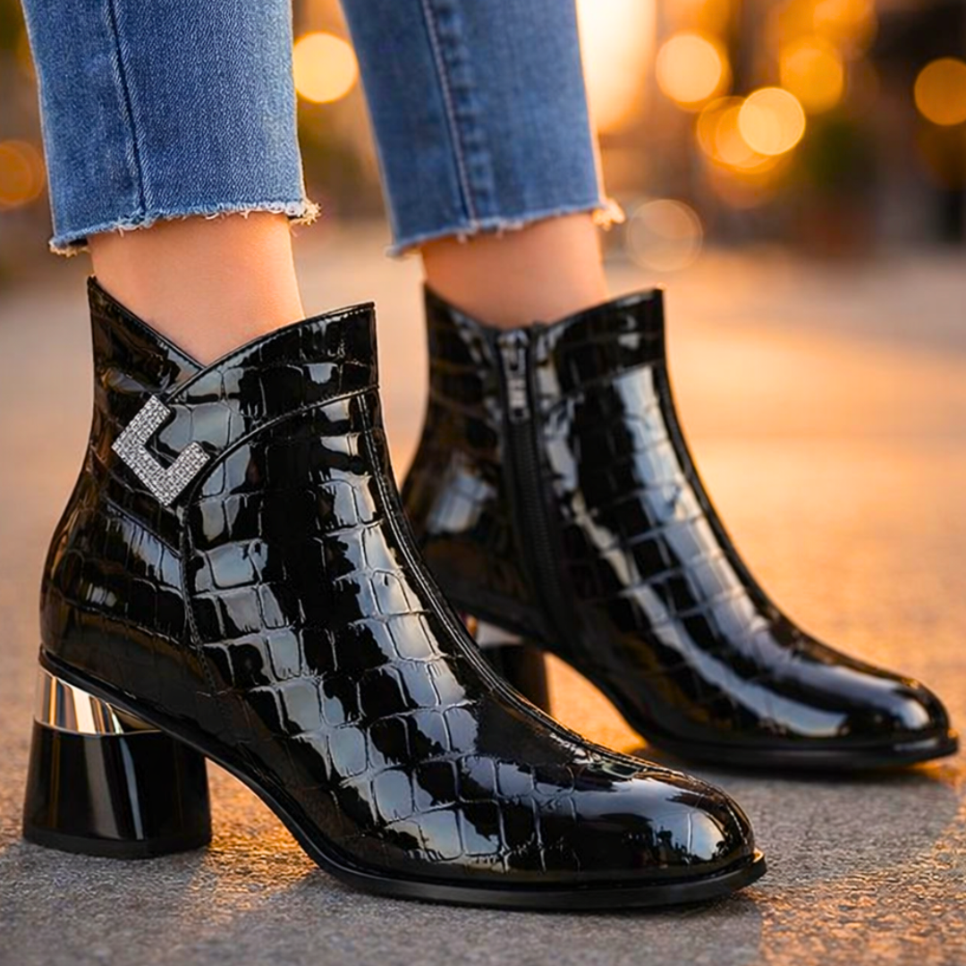 Sofia Rae Gator Ankle Boots