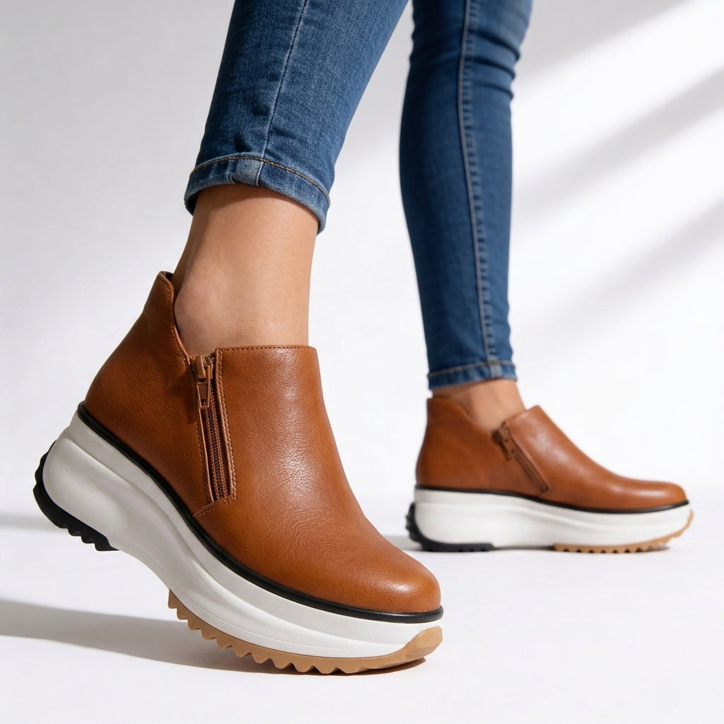 Ava Platform Ankle Boots