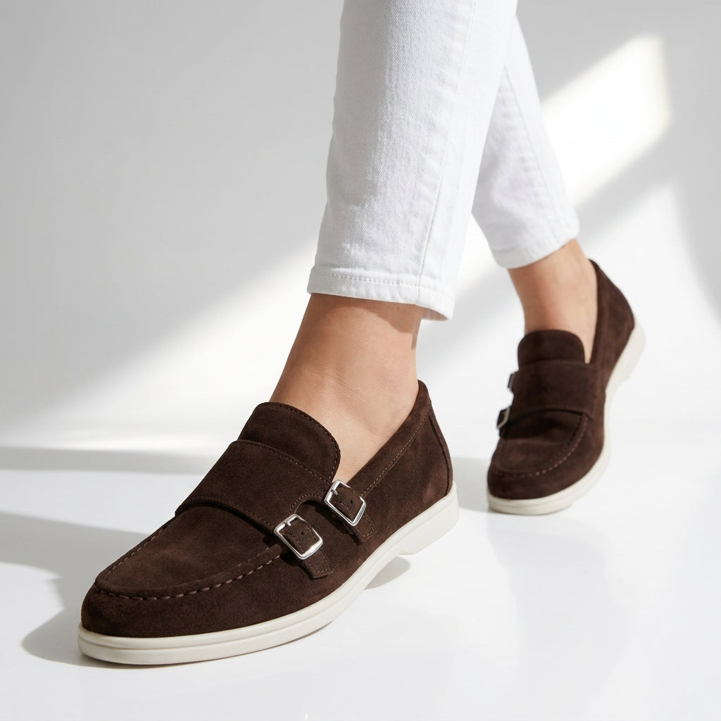 Montara Suede Double Monk Loafers