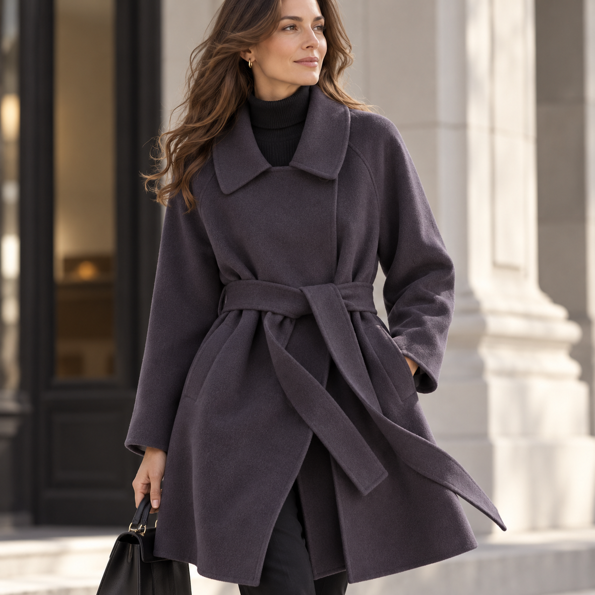 Margaux Belted Wool Coat